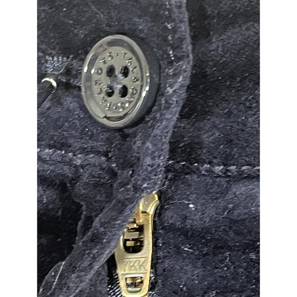 Talbots Velvet Bear Skirt 16 Blue Midi Old Money Preppy Classic Retro Urban Chic - Picture 4 of 11